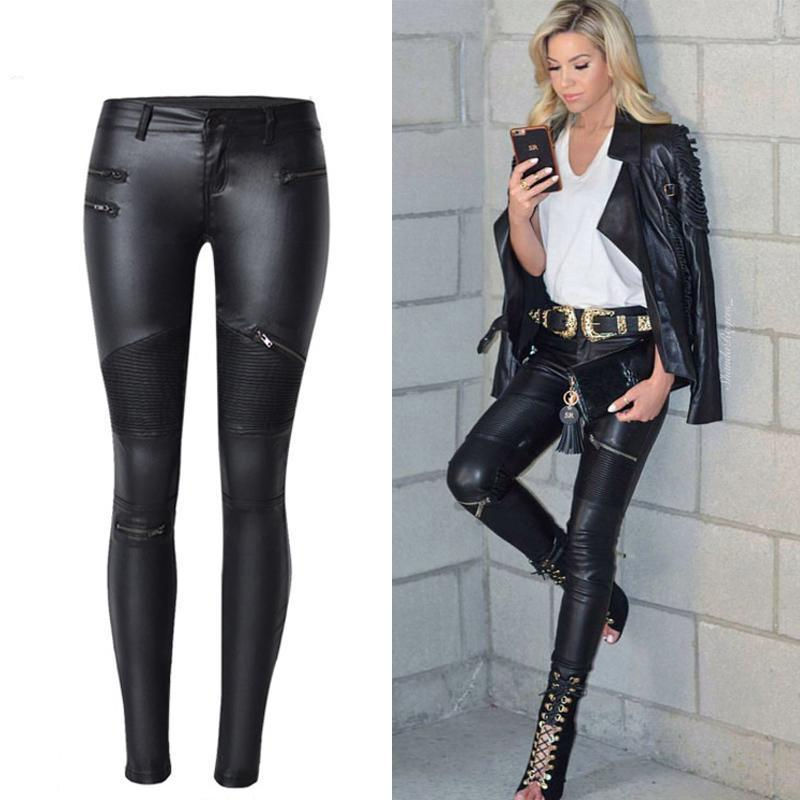 Thumbnail: The Eco-Sovereign – Mid to High-Waisted Structural Eco-Leather Leggings