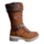 The Alpine Aura – Thermal Square Heel Boots with Buckle