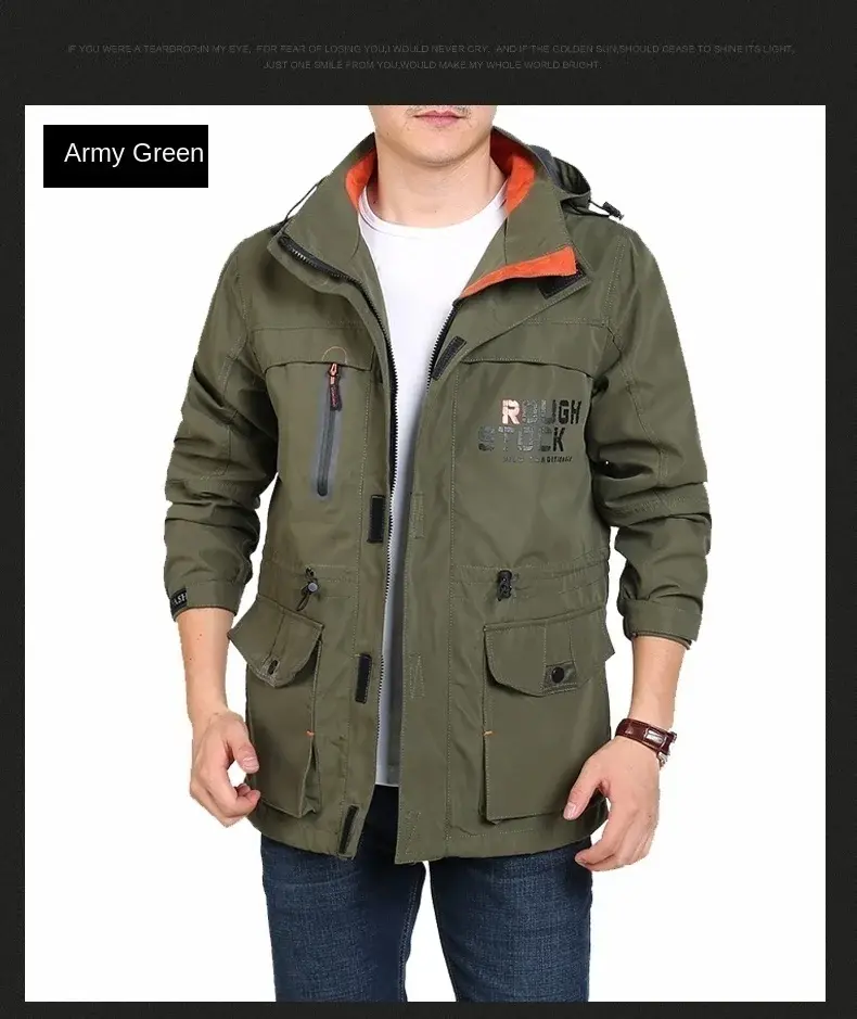 Thumbnail: Aura Velocity – Wool Hooded Windbreaker Jacket