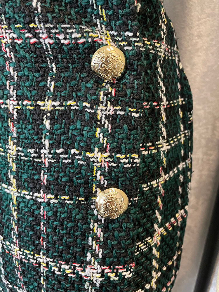 Thumbnail: Tailored Double-Breasted Blazer & High-Waist Mini