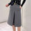 Thumbnail: Graceful Gray A-Line Business Skirt