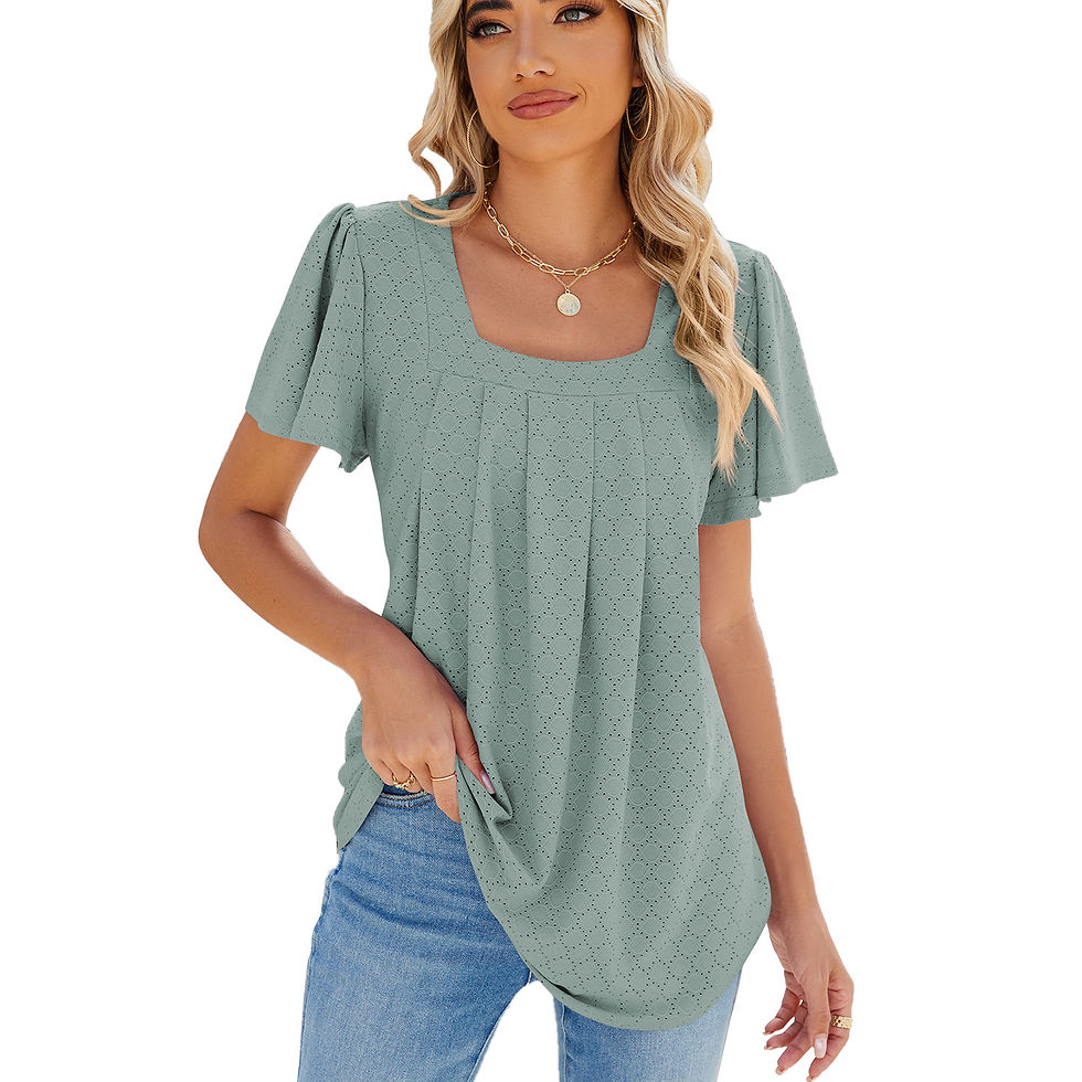 Thumbnail: Square Neck Ruffle Top