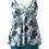 Thumbnail: The Retro Refiner: Printed Conservative Boxer Backless Swimsuit Set