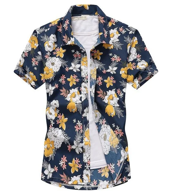 Short-sleeve Aloha Shirt - Embrace the laid-back island style with this classic Hawaiian shirt, perfect for a casual and cool summer look