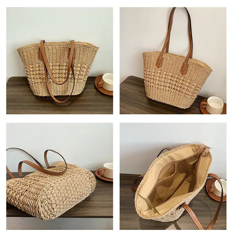 Thumbnail: Seaside-Chic Spliced Dumpling Tote
