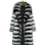 Zebra Sovereign – Imperial Artificial Mink Fur Overcoat