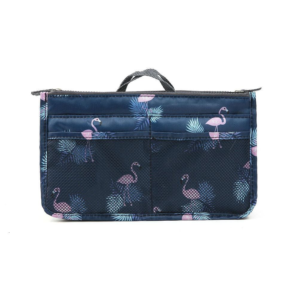 Thumbnail: Double Zipper Travel Cosmetic Organizer Bag