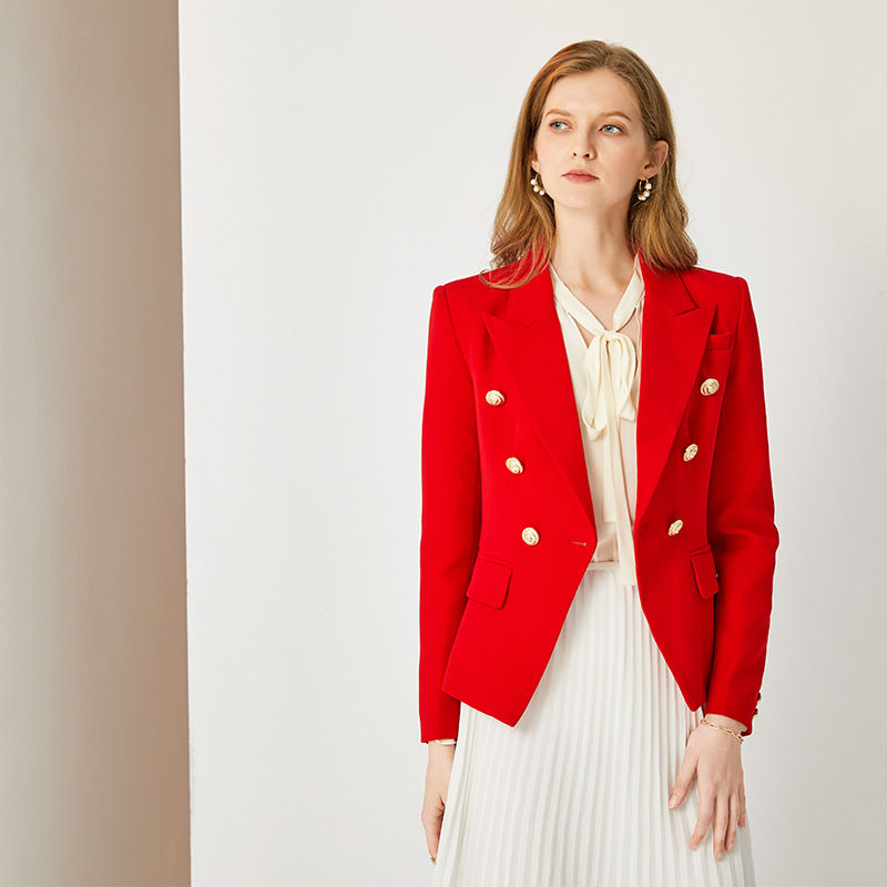 Thumbnail: Aura Velocity – Crimson Meridian Executive Suit Jacket