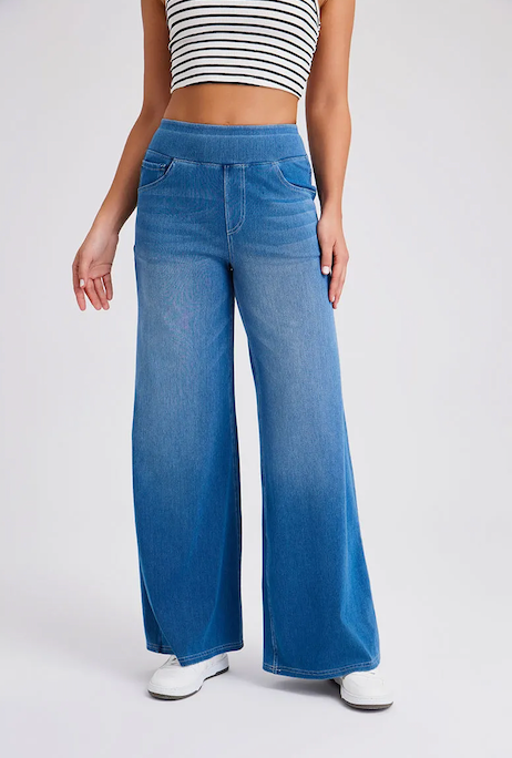 Thumbnail: Midnight Flare – Artisan High-Waisted Curvature Denims