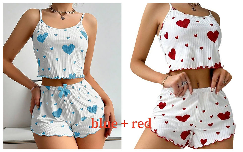 Miniatura: Pijama Feminino Confortavel Short E Blusa Alça