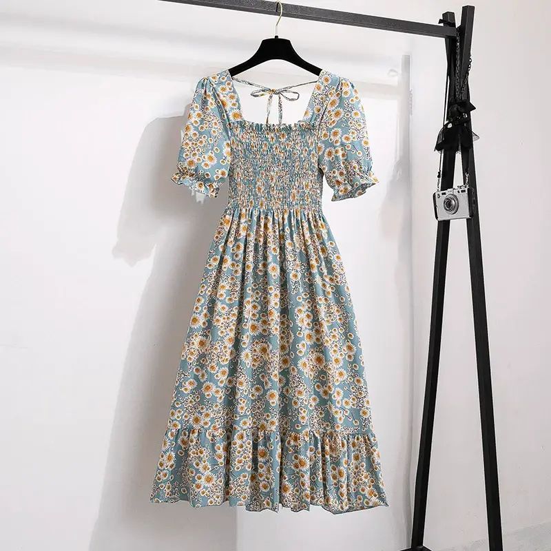 Miniatura: Vestido Curto Soltinho Manga Curta Tendência Verão