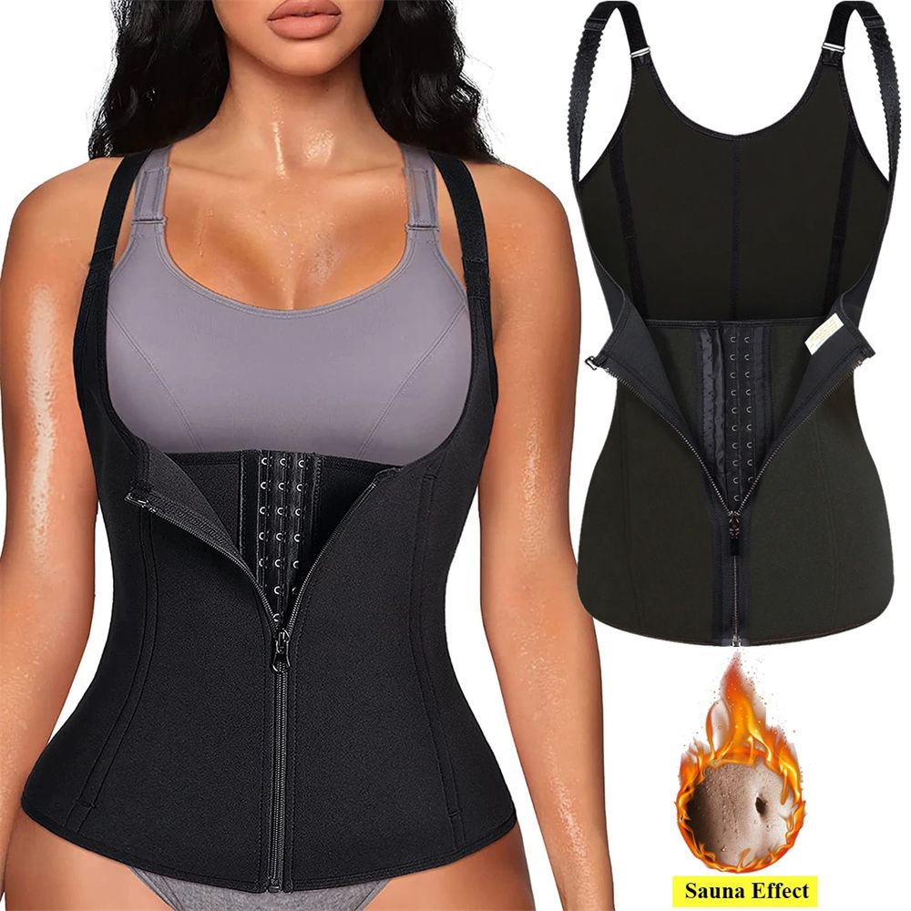 Cinta Modeladora Para Mulher Dupla Compressao Zíper Cintura