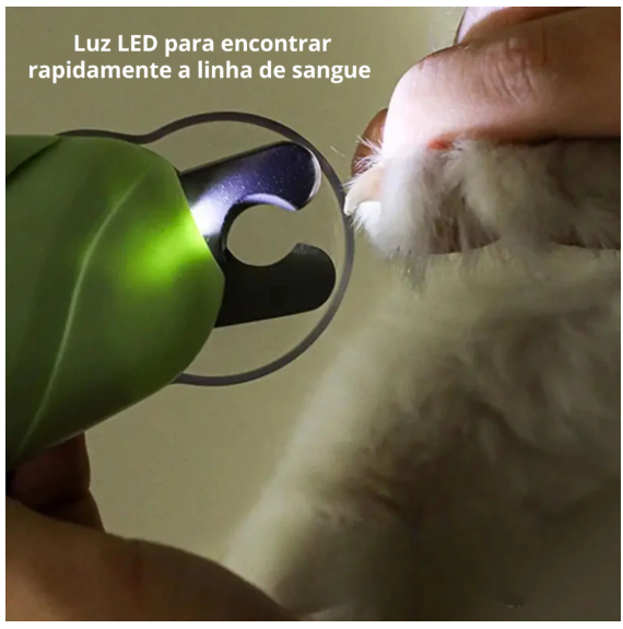 Miniatura: Alicate Com Led Unha Pets Fácil Luz Cortador Bichinhos Fofo