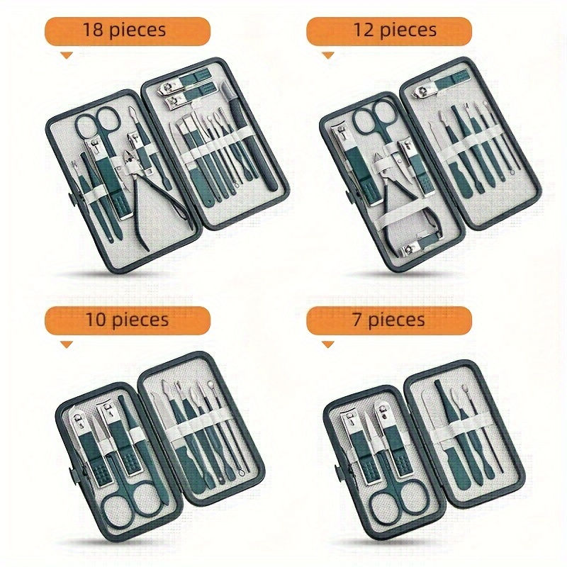 Miniatura: Kit Profissional De Tratamento De Unhas De 7/10/12/18 Peças