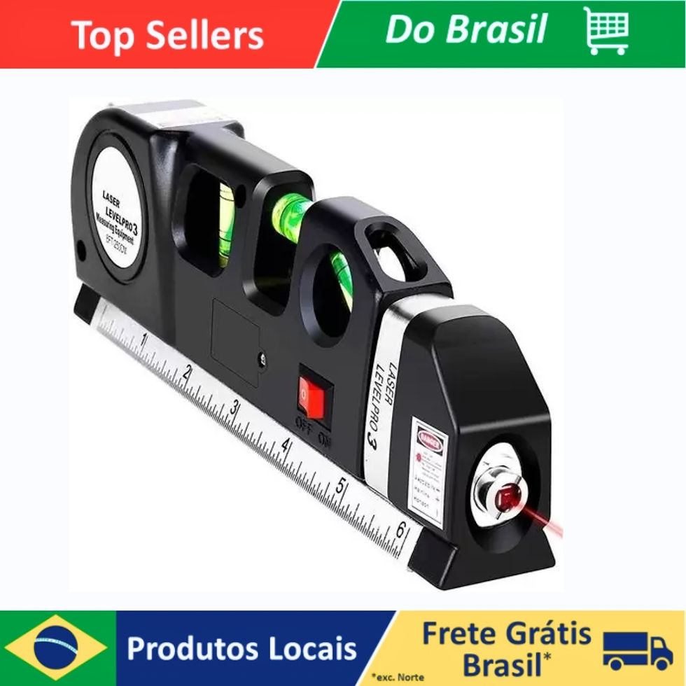 Miniatura: Nível Laser Profissional Kapbom Trena Level Pro3 8m Vermelho
