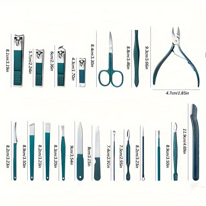 Miniatura: Kit Profissional De Tratamento De Unhas De 7/10/12/18 Peças