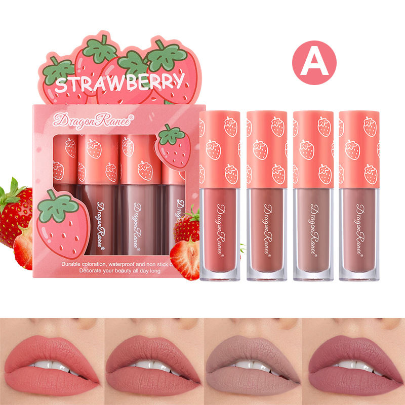 Miniatura: Kit Batom Líquido Lip Gloss Labial Efeito Mágico Sortido 4un