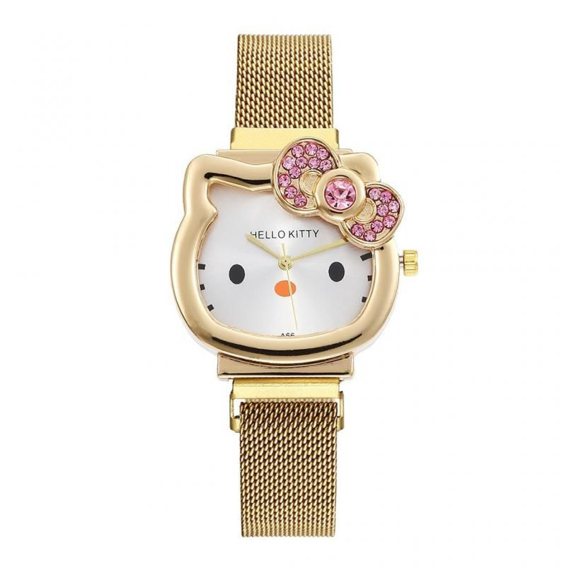 Miniatura: Relógio Feminino Infantil Hello Kitty Rose Magnética Rosa