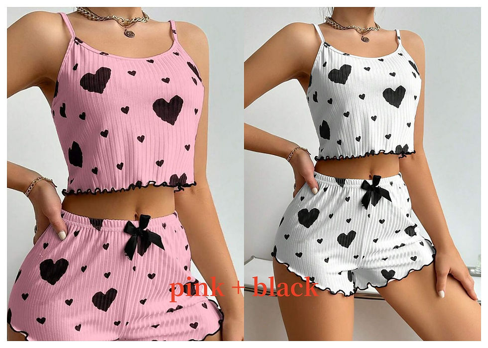 Miniatura: Pijama Feminino Confortavel Short E Blusa Alça