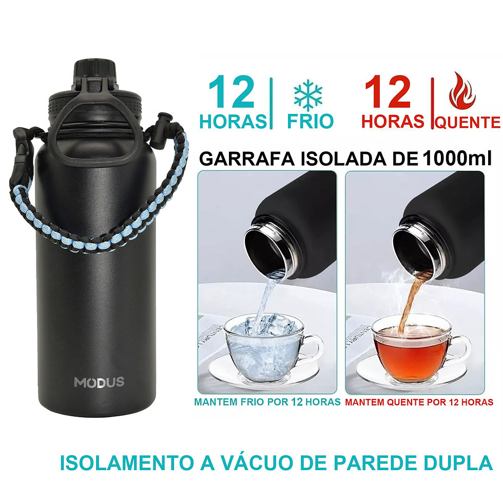 Miniatura: Garrafa Térmica 1000ml Esportiva Vacuum