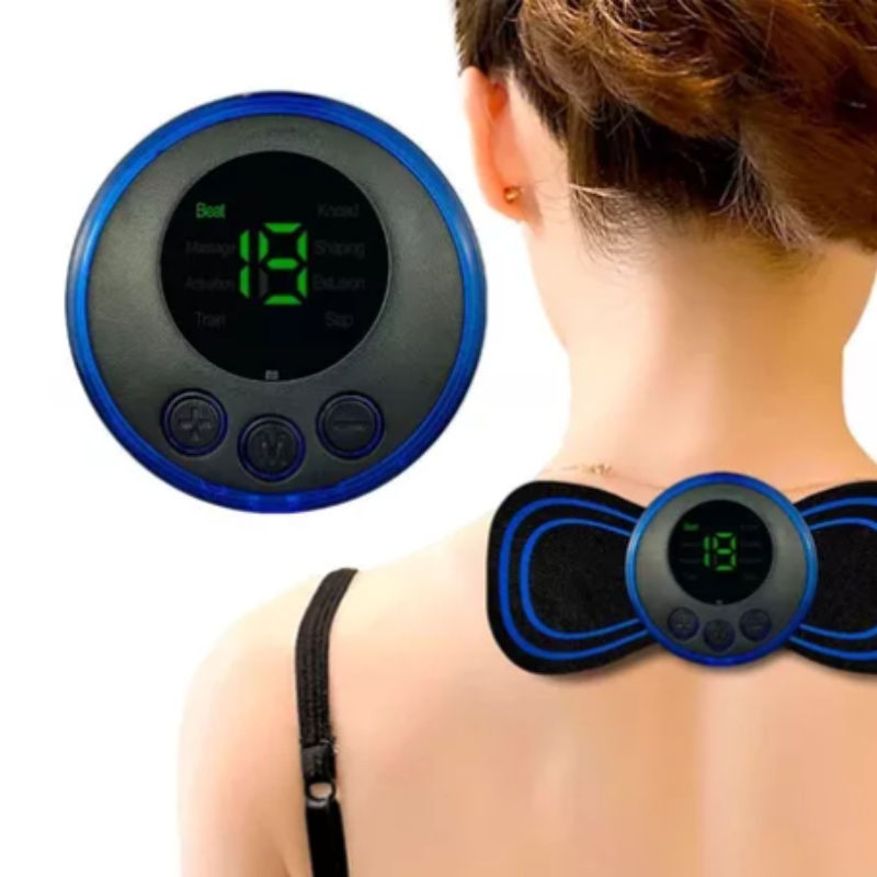 Miniatura: Mini Massageador Portátil Elétrico  Cervical EMS Alivia Dores Corpo Pescoço, 
