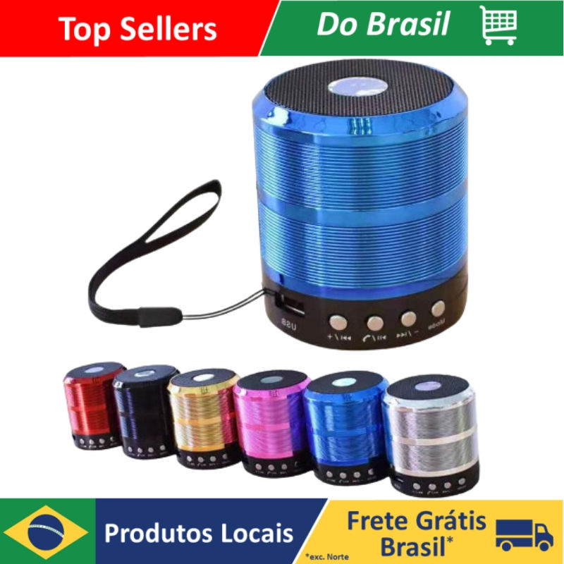 Miniatura: Mini Caixinha De Som Bluetooth Sem Fio Portátil Radio Fm