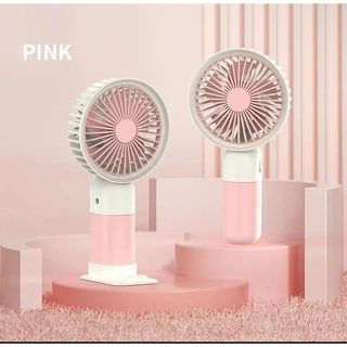 Miniatura: Mini Ventilador Portátil Silencioso Recarregável  Mão/Mesa com Suporte de Cel