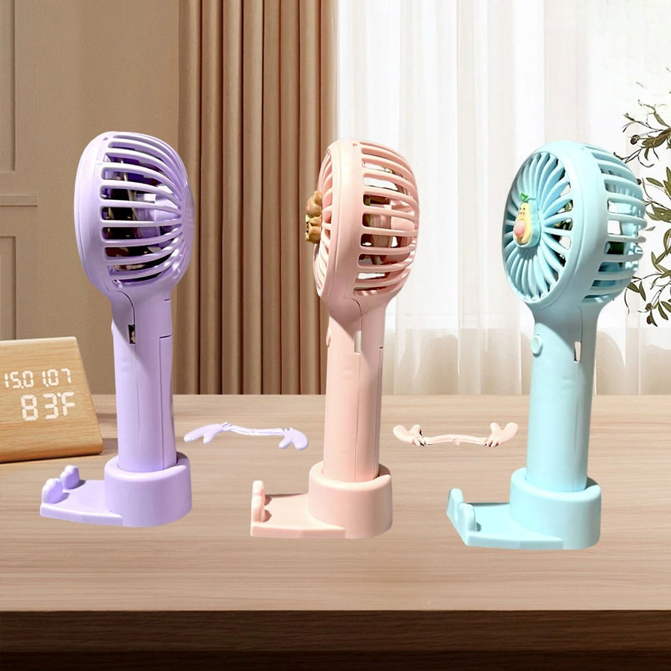 Miniatura: Ventilador Portátil Leve para Viagens e Escritório Design Compacto e Silencios