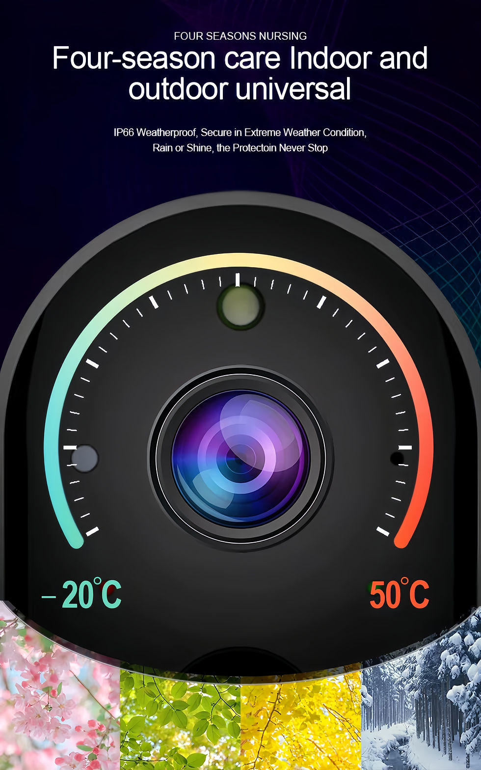 Miniatura: Câmera de Segurança Wi-Fi HIVIDEO 8MP Full Color para Ambiente Interno e Externo