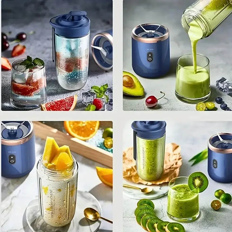 Miniatura: Mini Processador Liquidificador Portátil 400ml