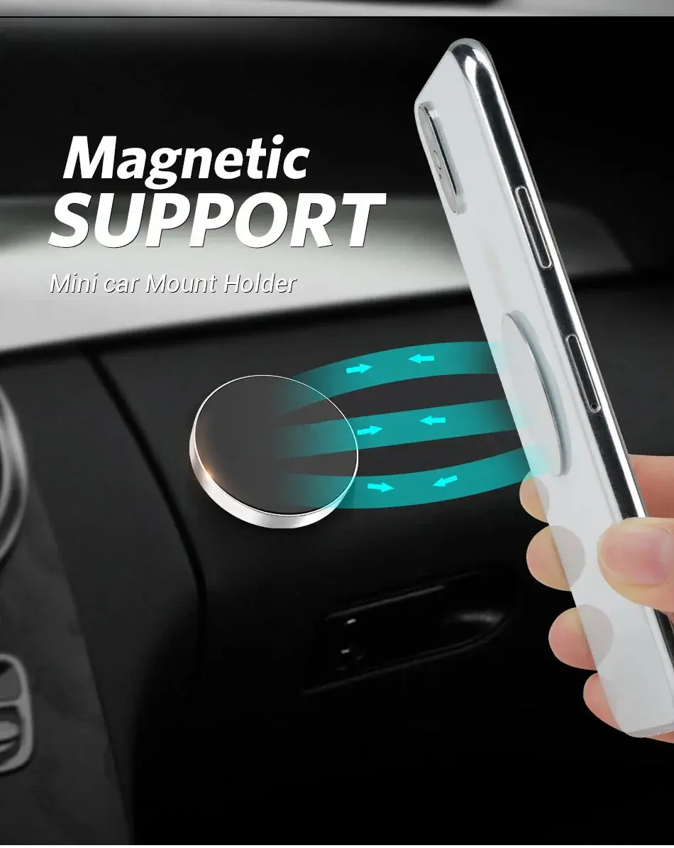 Miniatura: Suporte Magnético Porta Celular Carro Imã Veicular Metal