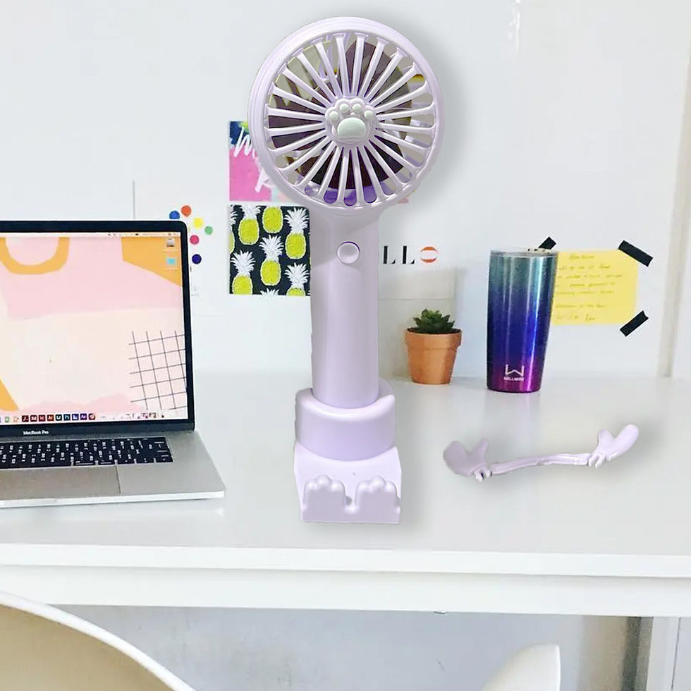 Miniatura: Ventilador Portátil Leve para Viagens e Escritório Design Compacto e Silencios