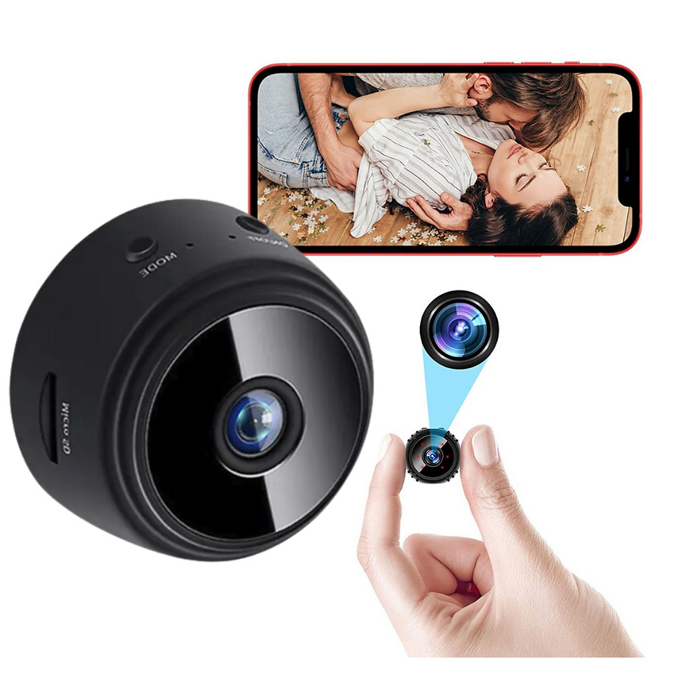 Miniatura: Mini Câmera A9 Original Sem fio 1080p Micro Câmera Espionar Vigiar Colocar Qua