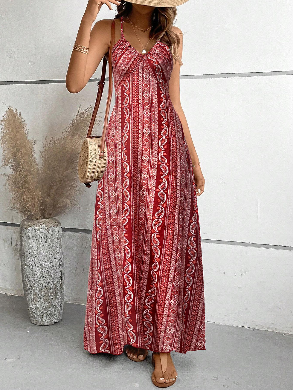 Miniatura: Vestido Longo Feminino Elegante Verão