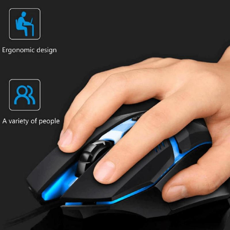 Miniatura: Mouse Gamer Com Fio Usb 1600DPI RGB