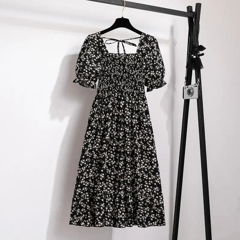 Miniatura: Vestido Curto Soltinho Manga Curta Tendência Verão