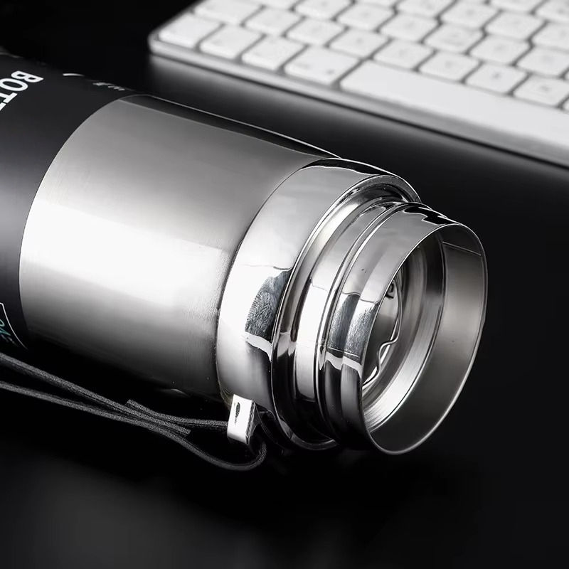 Miniatura: Garrafa Térmica Aço Inox 1l Litro 1000ml Tampa Alça Camping