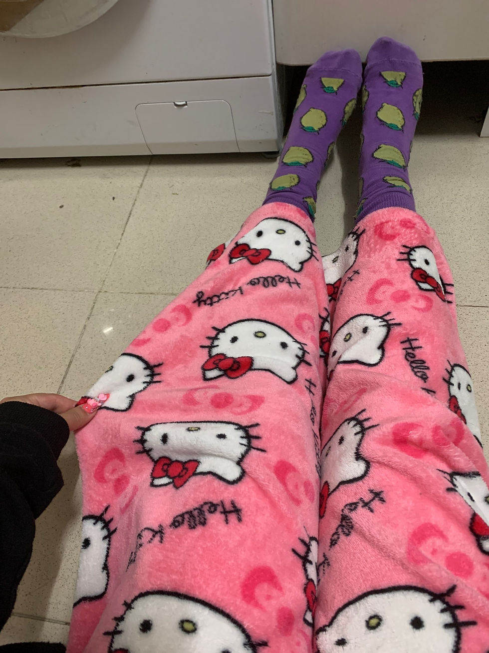 Miniatura: Calca Pijama Grosso Macio Hello Kitty Feminino Anime Sanrio