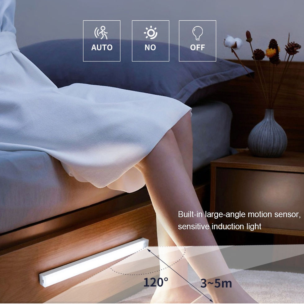 Miniatura: Luminária Led Sensor Presença Luz Armário Recarregável 20cm