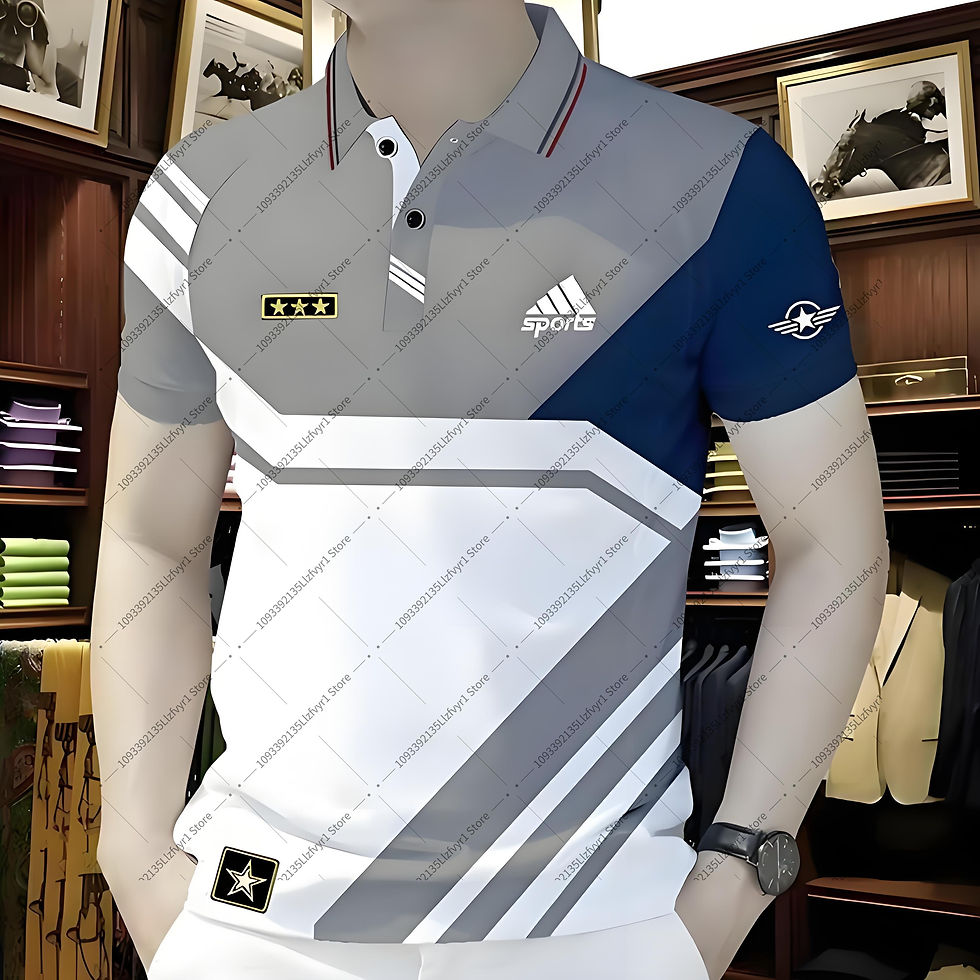 Miniatura: Camisa Polo 3D masculina