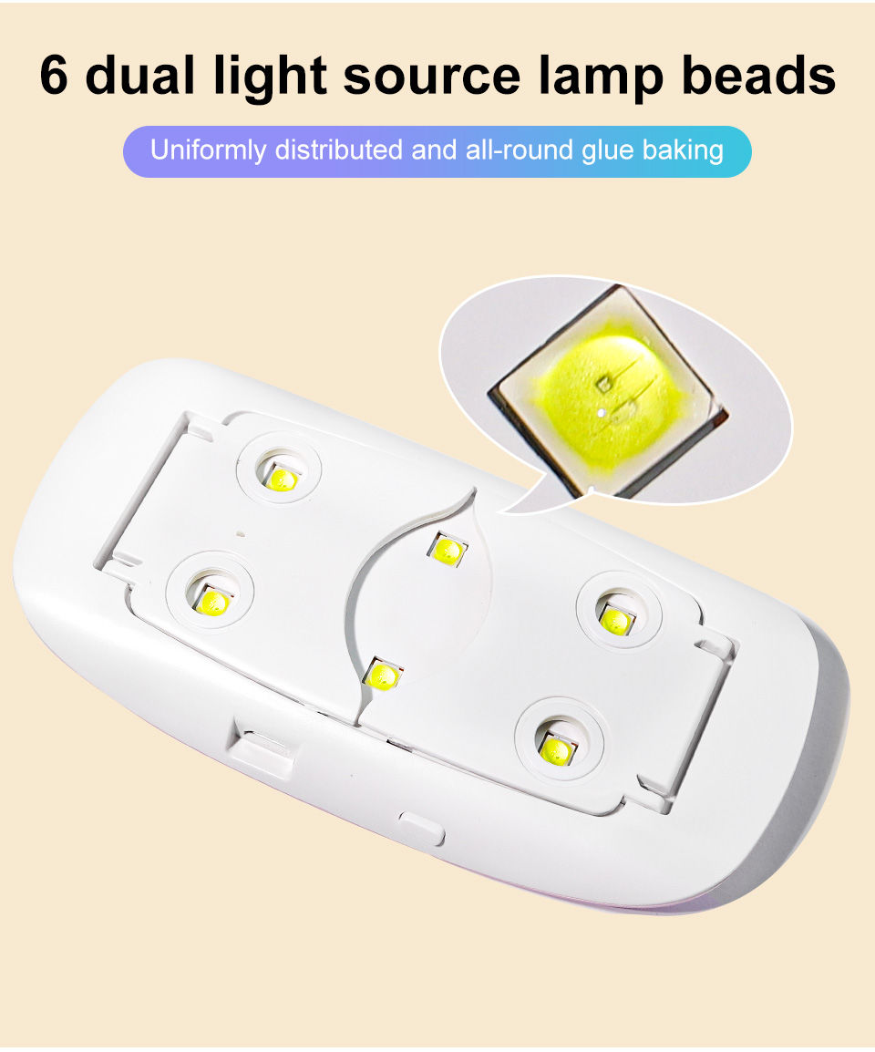 Miniatura: Cabine Secadora de Unhas LED Limegirl 6W Portátil Bivolt USB para Gel e Esmalte