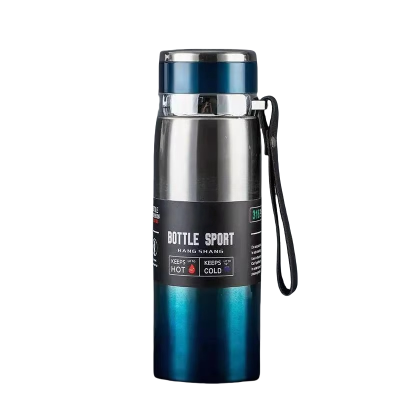 Miniatura: Garrafa Térmica Aço Inox 1l Litro 1000ml Tampa Alça Camping