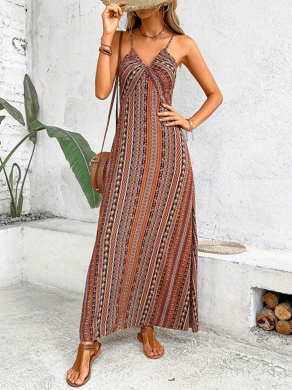 Miniatura: Vestido Longo Feminino Elegante Verão