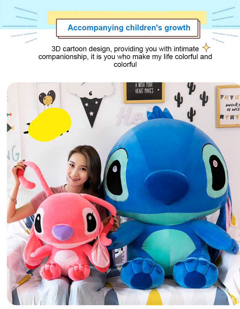 Miniatura: Bonecos de Pelúcia Gigantes Lilo & Stitch Couple – 20 a 60 cm