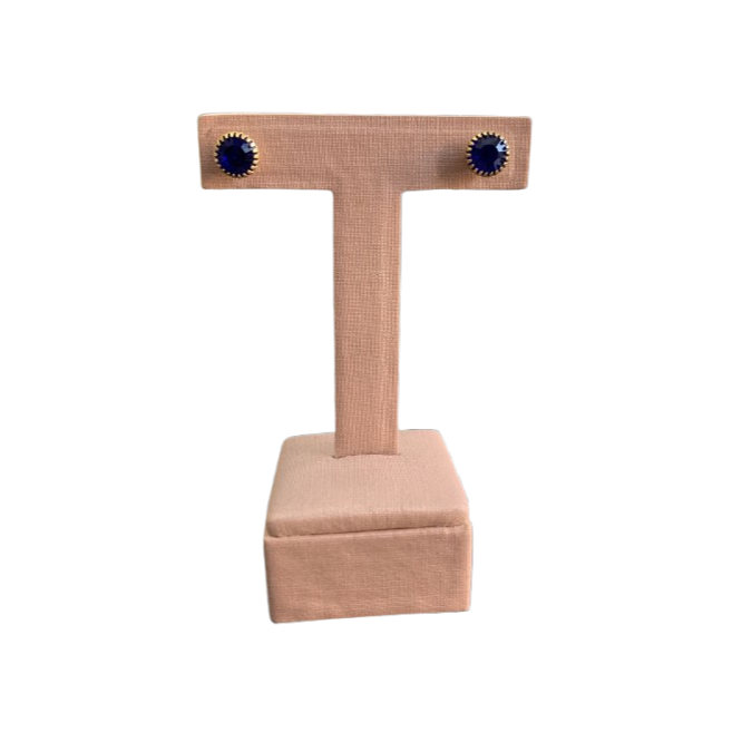 Brinco Ponto de Luz Azul Royal