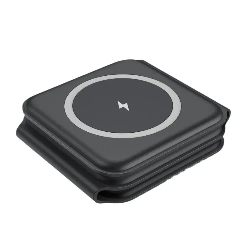 Miniatura: 3 In 1 Magnetic Wireless Charging Folding Mobile Phone Holder