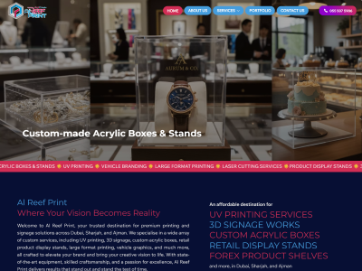 Web design and SEO for Al Reef Print, Ajman, UAE