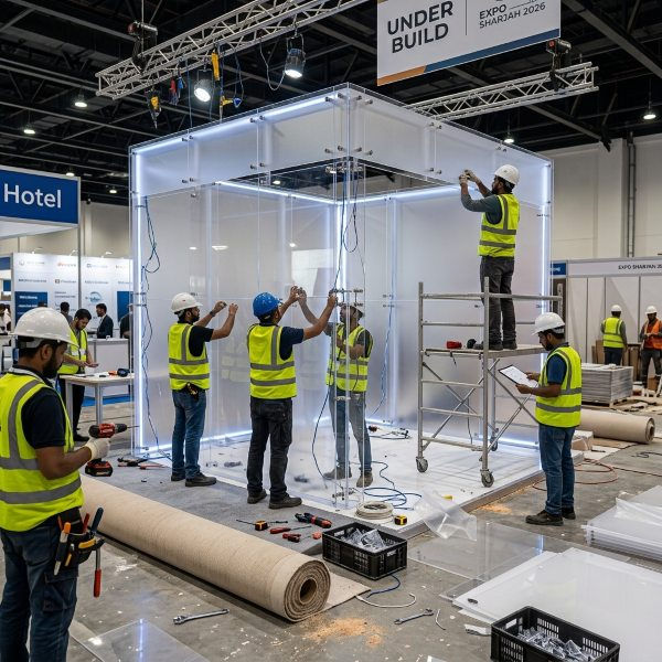 Custom Acrylic Exhibition Stands in Dubai