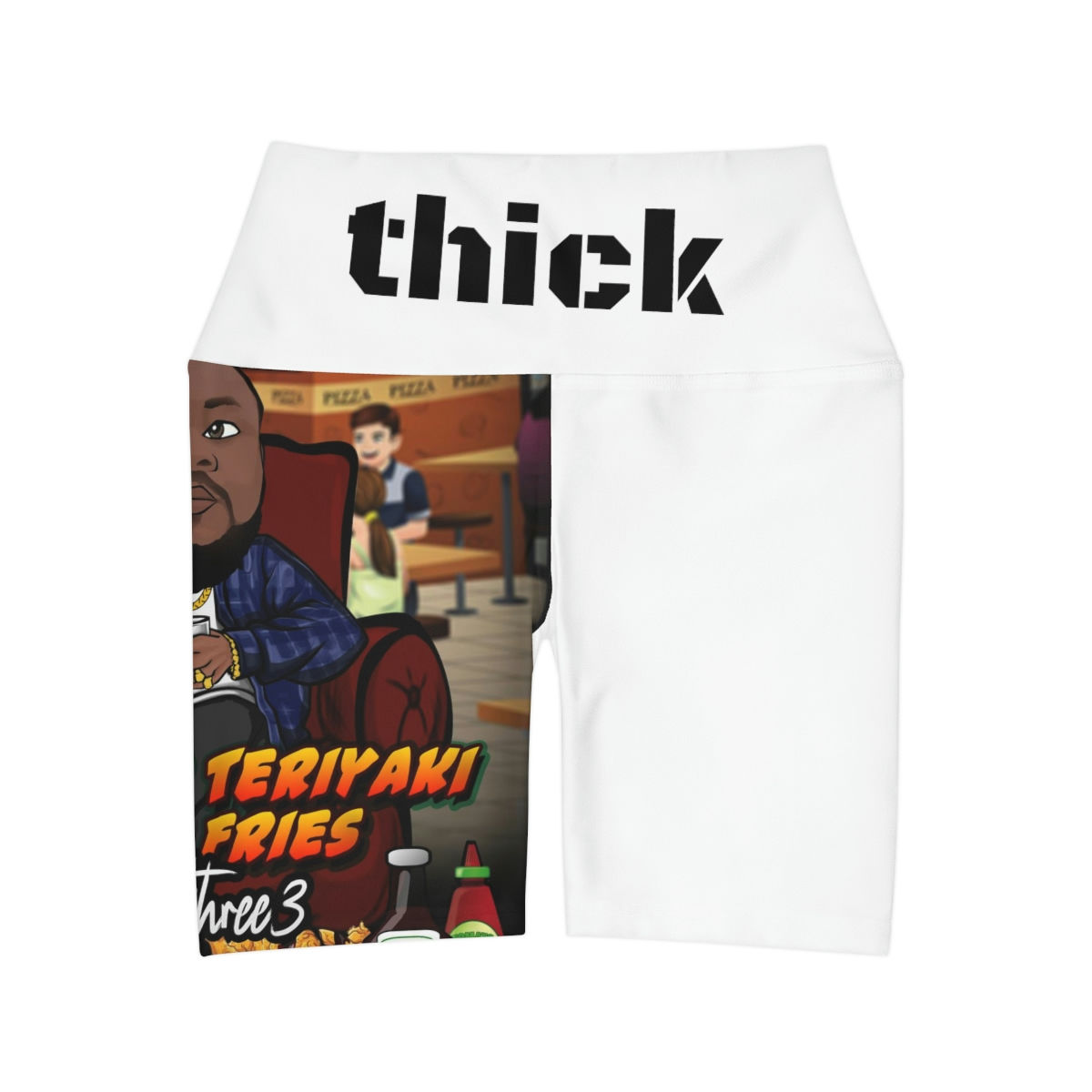 G-Three3 mixtape High Waisted Yoga Shorts