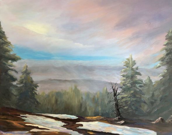 Phyliss Gunderson "BREAKING FOG" Oil 22x28 $1200